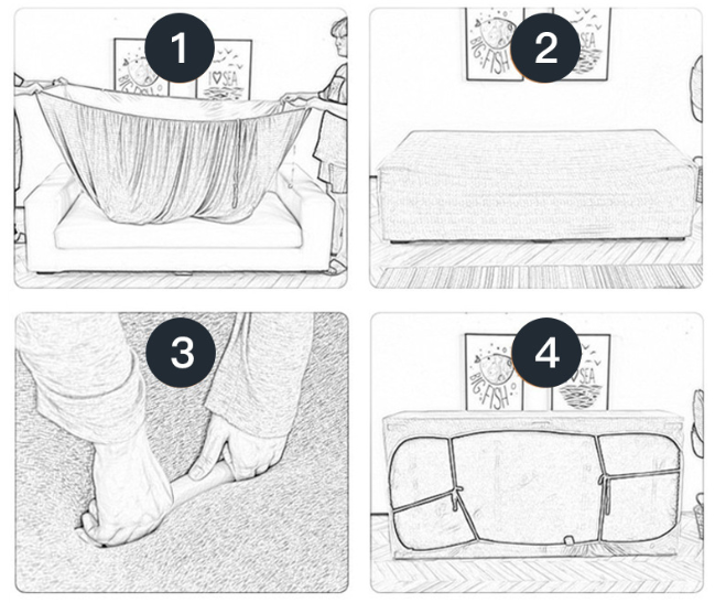 How to make sofa covers stay in place Crelo Couch Covers