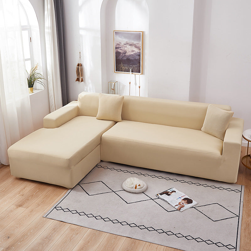 Light Peach Anti-Slip Couch Cover