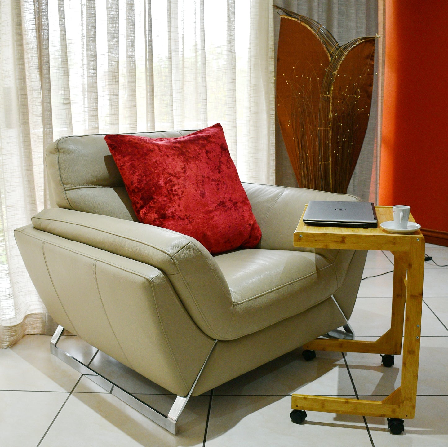 Single/ Double Shelf Side tables - Primary Bamboo Colour