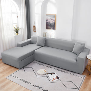 Silver Grey Anti-Slip Couch Cover