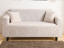 Load image into Gallery viewer, Beige Cosmic Wave Couch Cover
