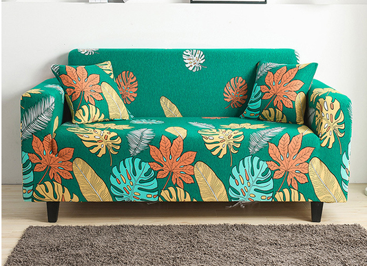 Green Jungle Couch Cover