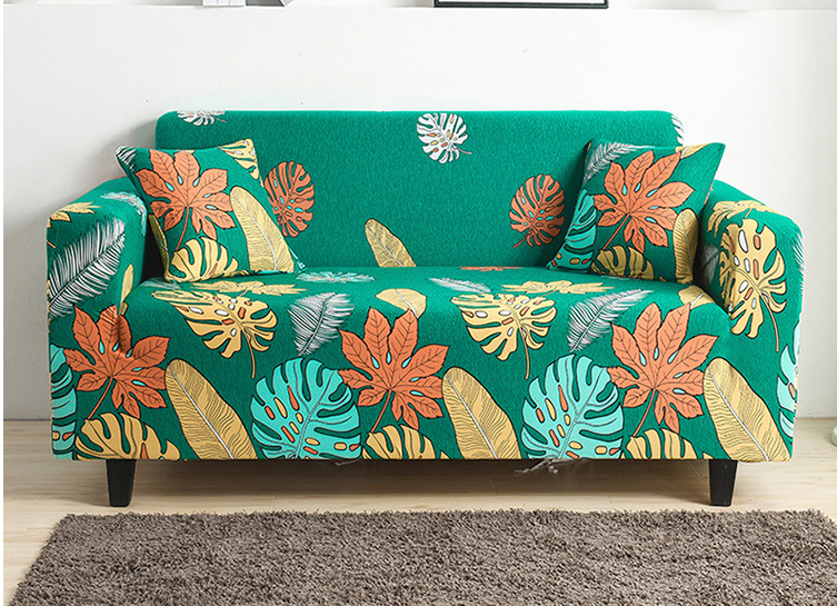 Green Jungle Couch Cover