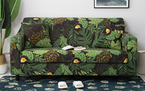 Green Wilderness Couch Cover