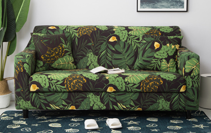 Green Wilderness Couch Cover