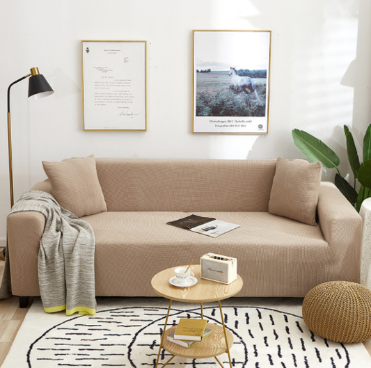 Light Camel Water Resistant Couch Cover